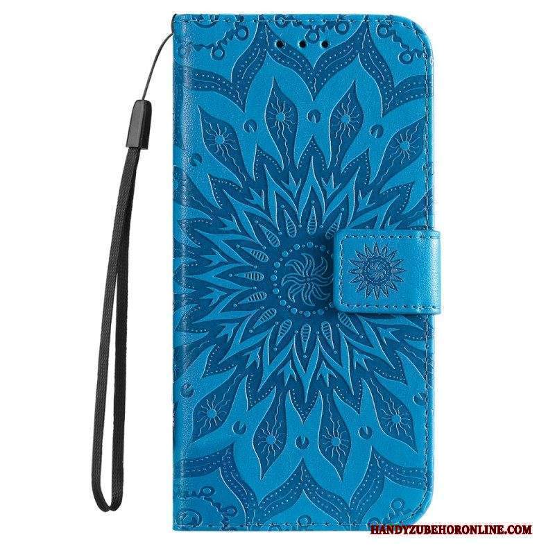 Folio Cover Sony Xperia 5 IV Mandala Sole Con Cordino