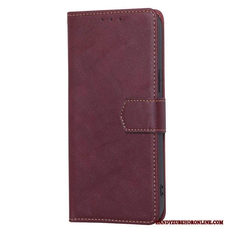 Folio Cover Sony Xperia 5 IV Pelle Di Litchi Rfid