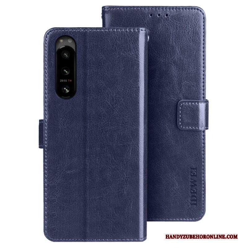 Folio Cover Sony Xperia 5 IV Similpelle Idewei