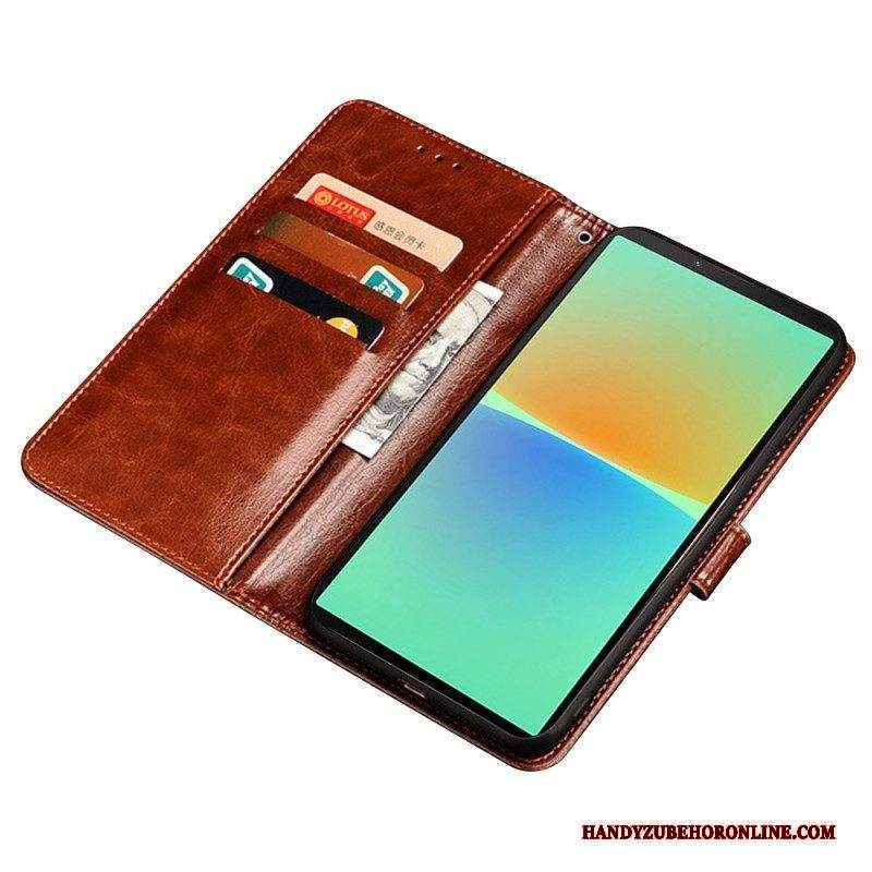 Folio Cover Sony Xperia 5 IV Similpelle Idewei