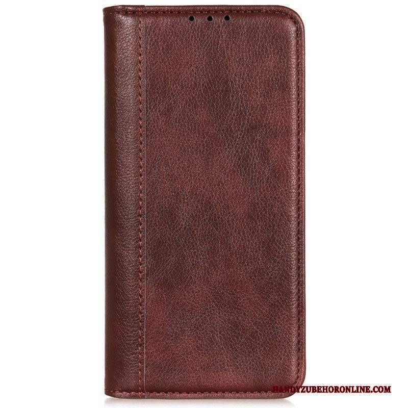 Folio Cover Sony Xperia Pro-I Custodia in pelle Eleganza Split Litchi Leather