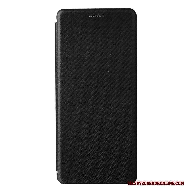 Folio Cover Sony Xperia Pro-I Custodia in pelle Fibra Di Carbonio