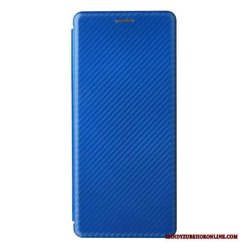 Folio Cover Sony Xperia Pro-I Custodia in pelle Fibra Di Carbonio