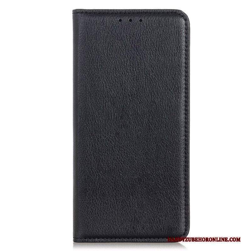 Folio Cover Sony Xperia Pro-I Custodia in pelle Pelle Crosta Litchi