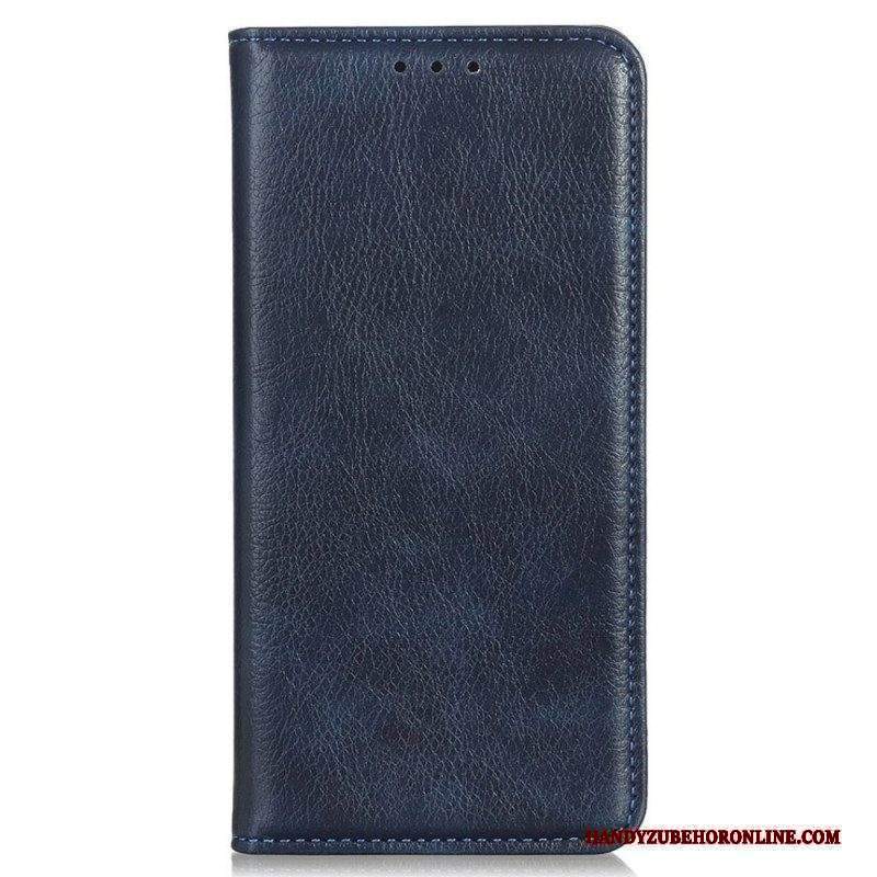 Folio Cover Sony Xperia Pro-I Custodia in pelle Pelle Crosta Litchi