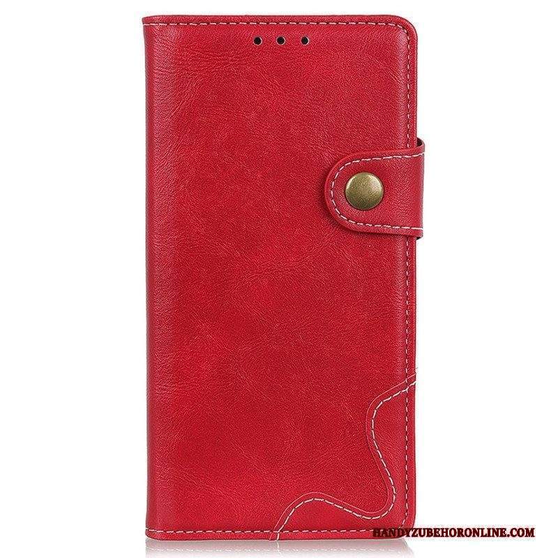 Folio Cover Sony Xperia Pro-I Pulsante Di Cucito Artistico