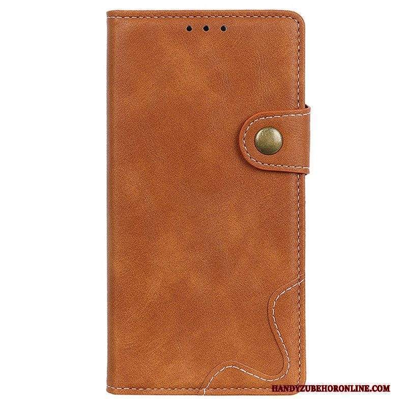 Folio Cover Sony Xperia Pro-I Pulsante Di Cucito Artistico