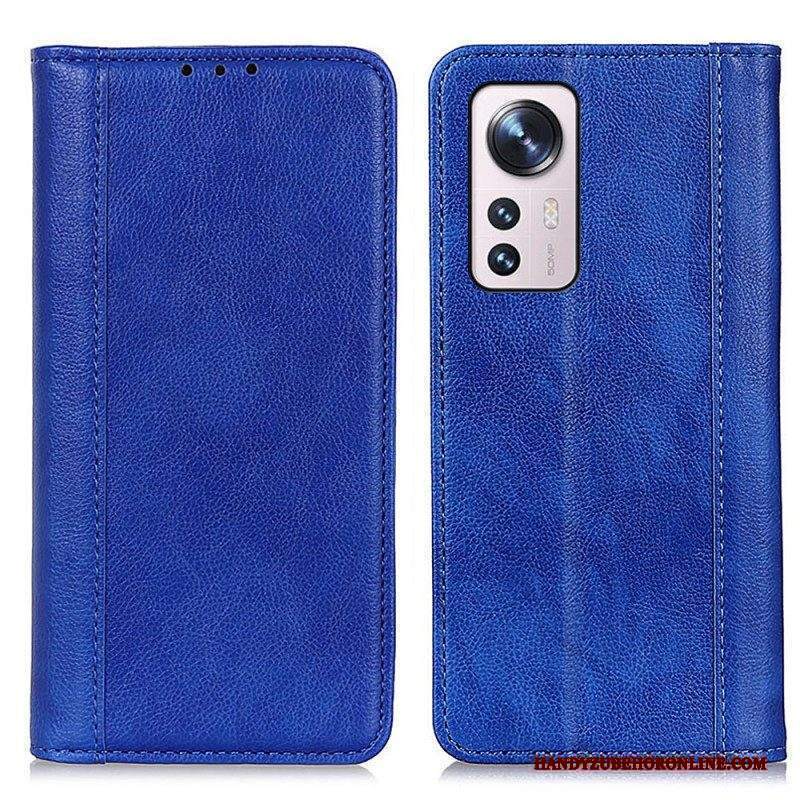 Folio Cover Xiaomi 12 / 12X Custodia in pelle Pelle Crosta Versione Colorata