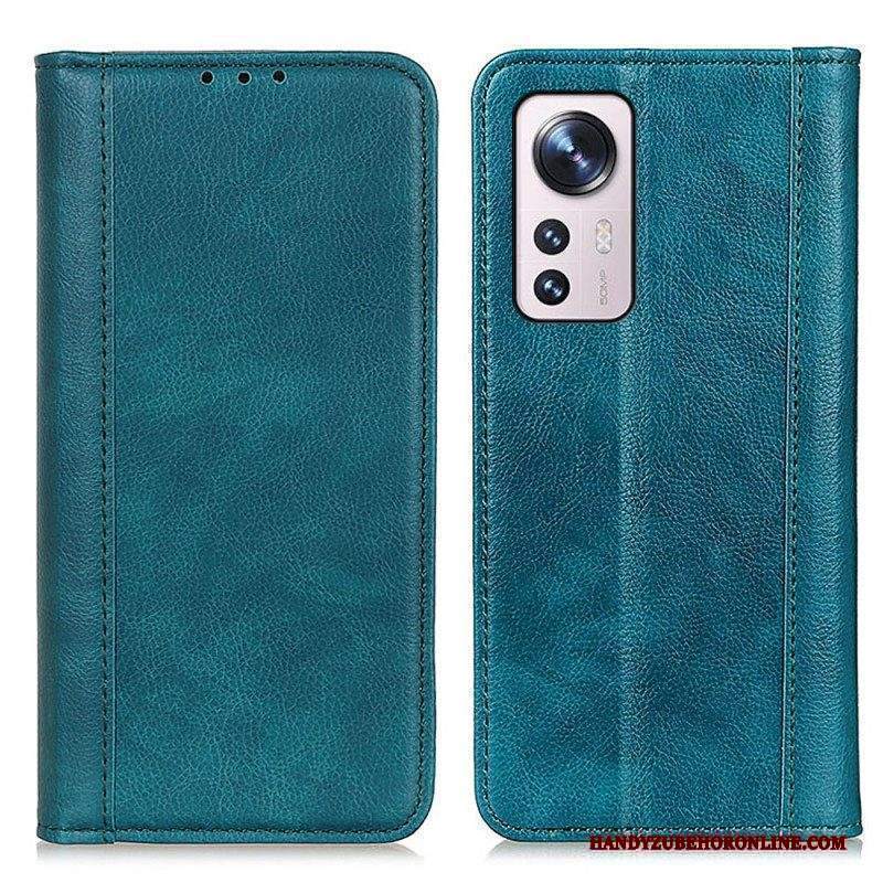 Folio Cover Xiaomi 12 / 12X Custodia in pelle Pelle Crosta Versione Colorata