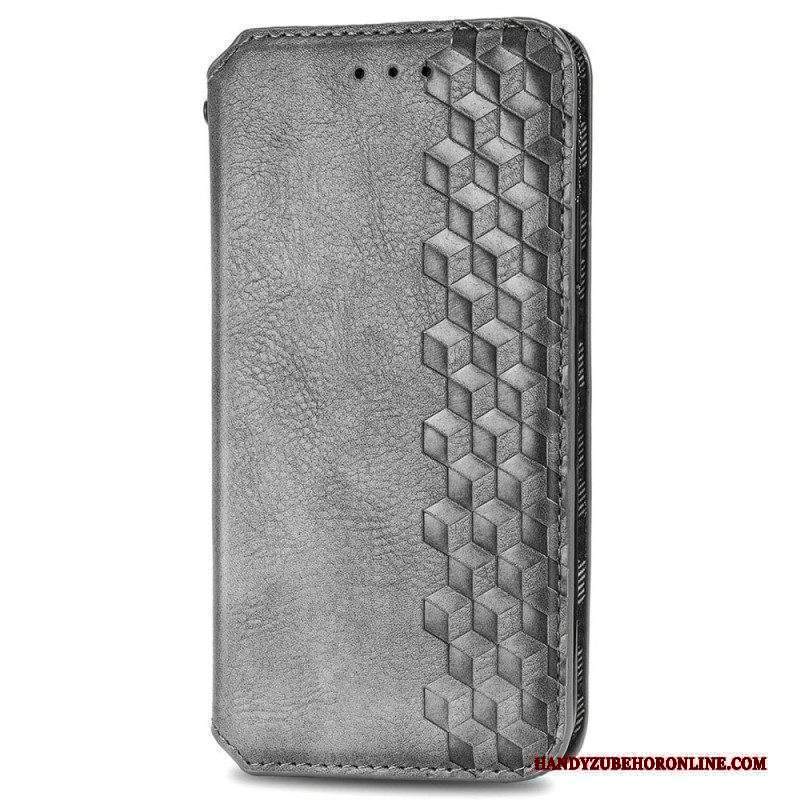 Folio Cover Xiaomi 12 / 12X Custodia in pelle Struttura Del Diamante