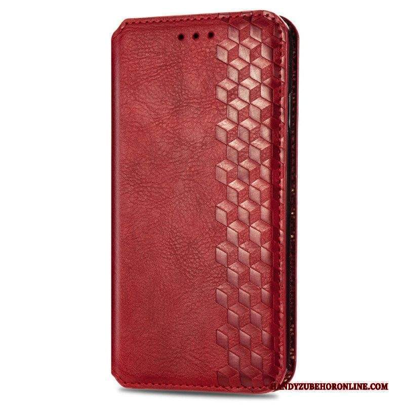 Folio Cover Xiaomi 12 / 12X Custodia in pelle Struttura Del Diamante