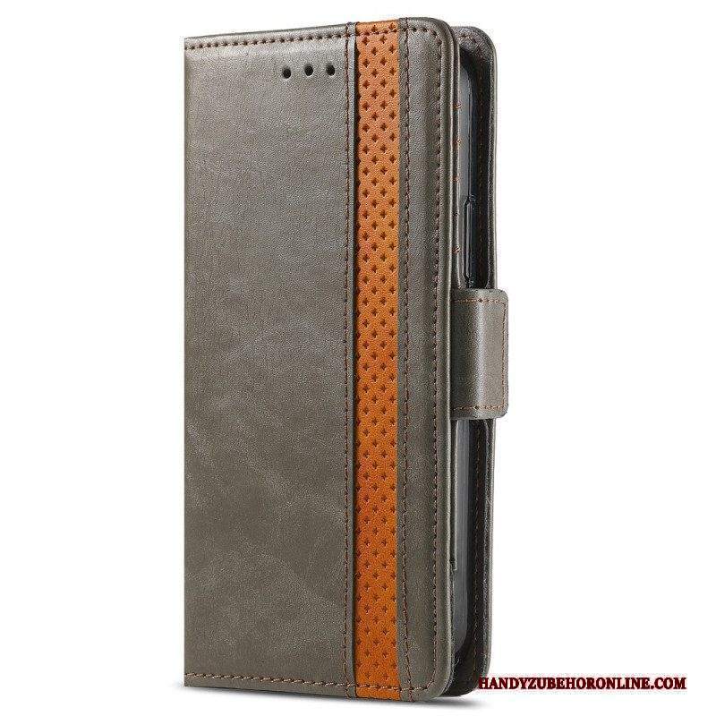 Folio Cover Xiaomi 12 / 12X Doppia Chiusura Bicolore