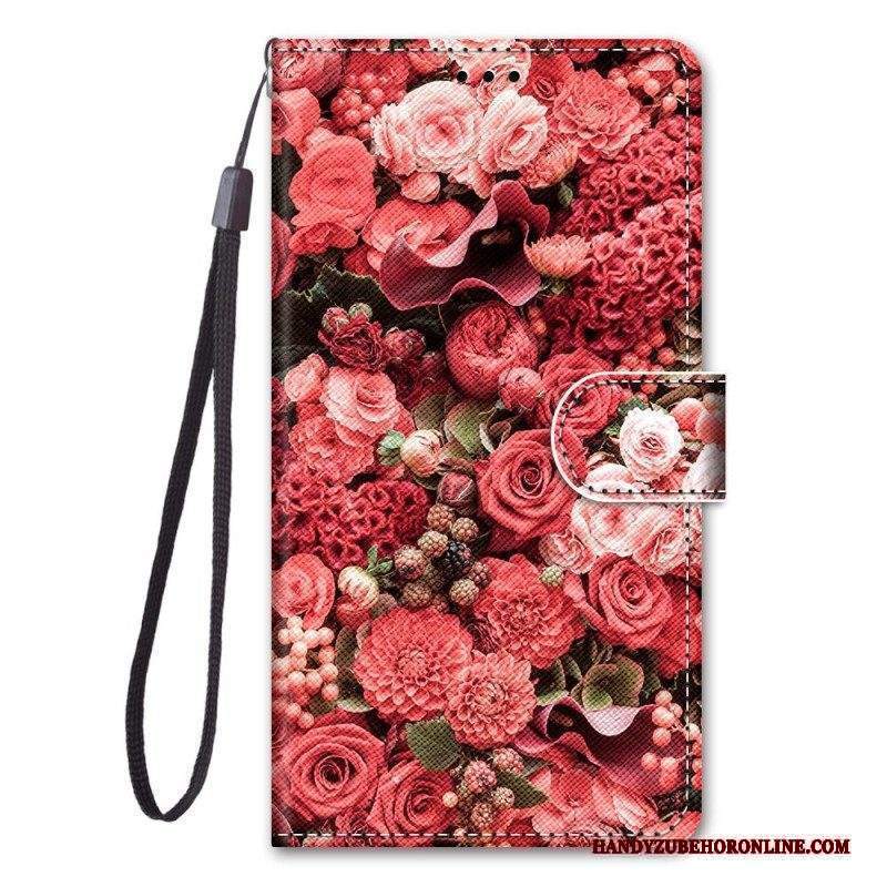 Folio Cover Xiaomi 12 / 12X Strappy Floreale