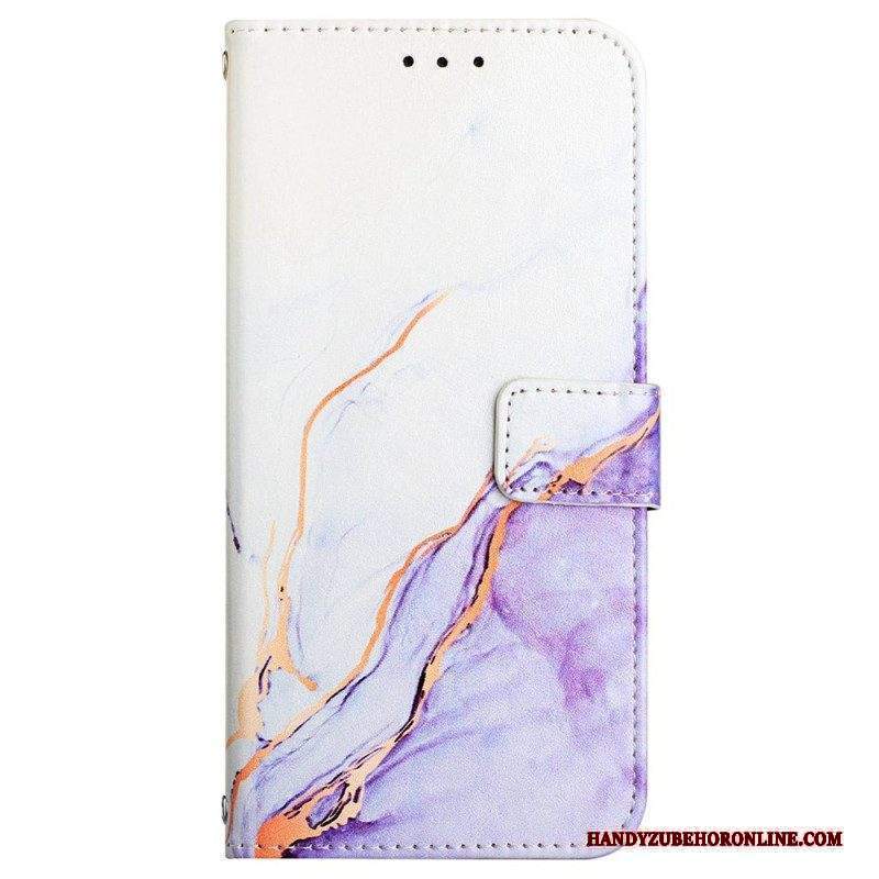 Folio Cover Xiaomi 12 / 12X Striscia Di Marmo