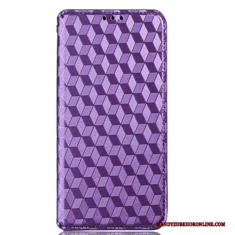 Folio Cover Xiaomi 12 Lite Custodia in pelle Trama 3d