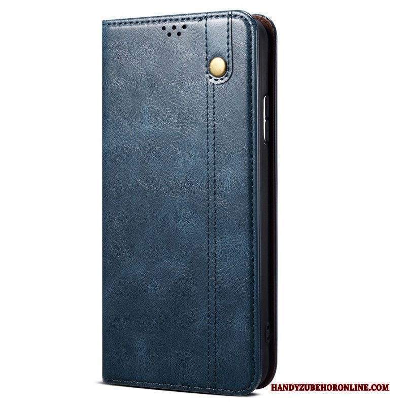 Folio Cover Xiaomi 12 Pro Custodia in pelle Ecopelle Cerata