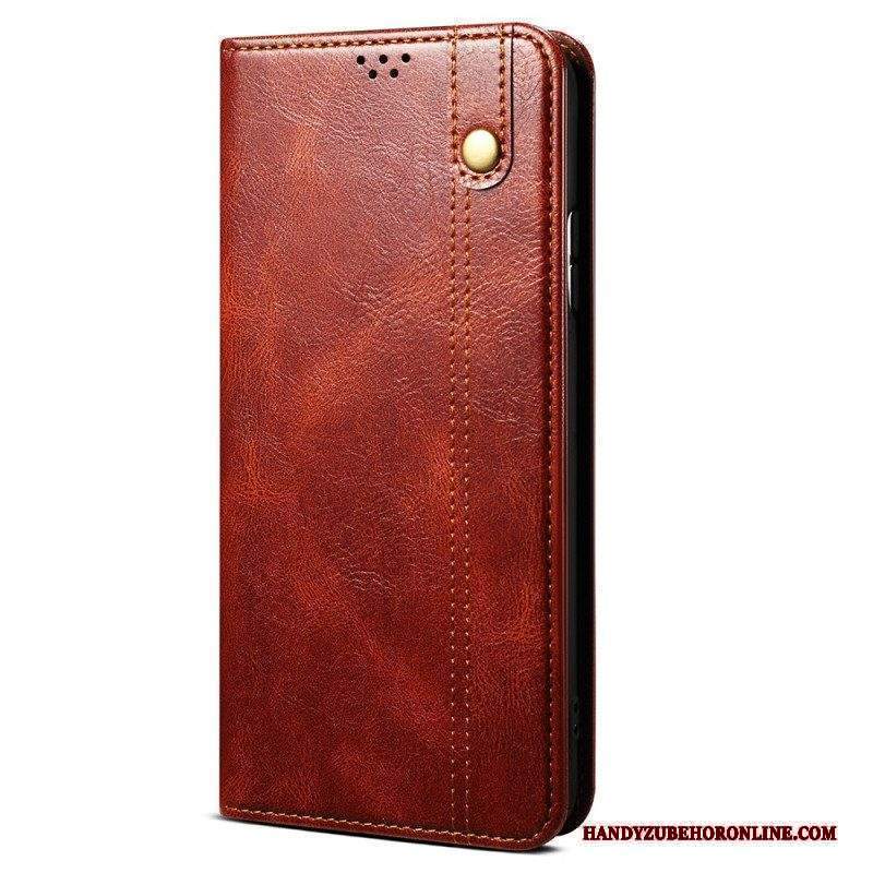 Folio Cover Xiaomi 12 Pro Custodia in pelle Ecopelle Cerata