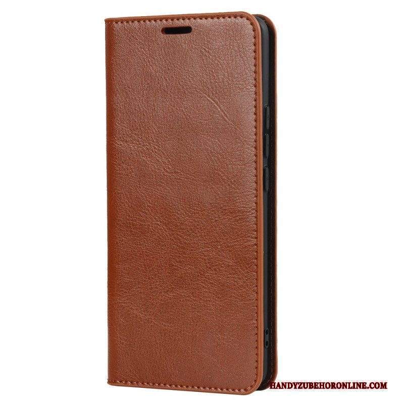 Folio Cover Xiaomi 12 Pro Custodia in pelle Pelle Vera