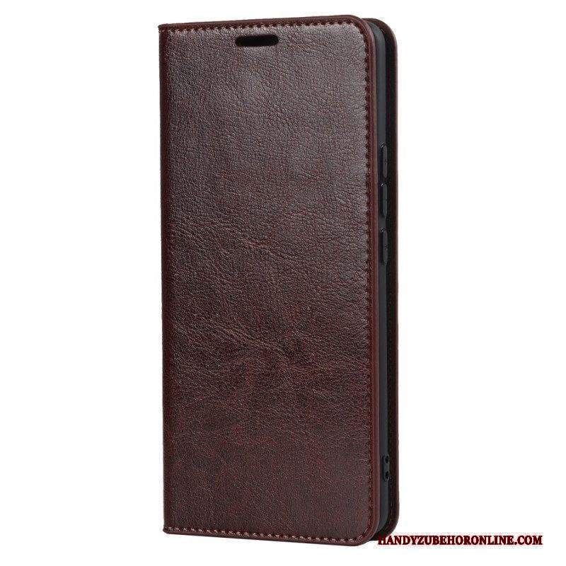 Folio Cover Xiaomi 12 Pro Custodia in pelle Pelle Vera