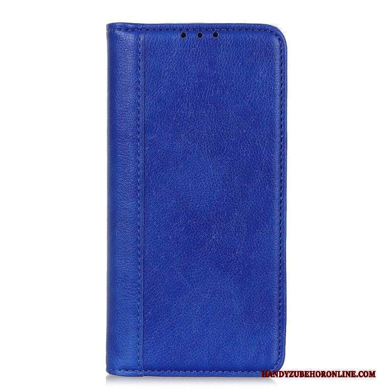 Folio Cover Xiaomi 12T / 12T Pro Custodia in pelle Cuoio Spaccato