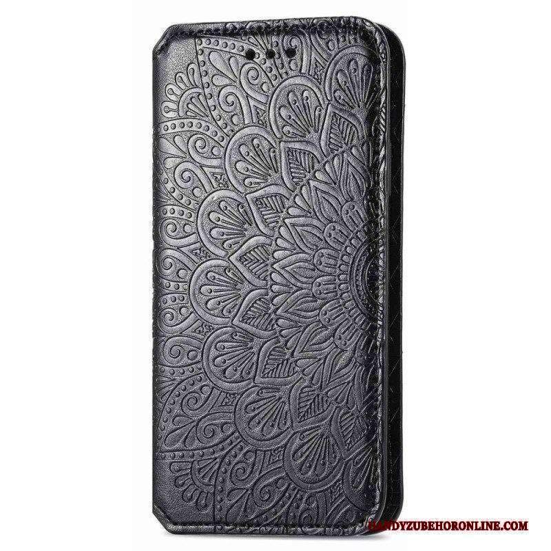 Folio Cover Xiaomi 12T / 12T Pro Custodia in pelle Foglie Tribali