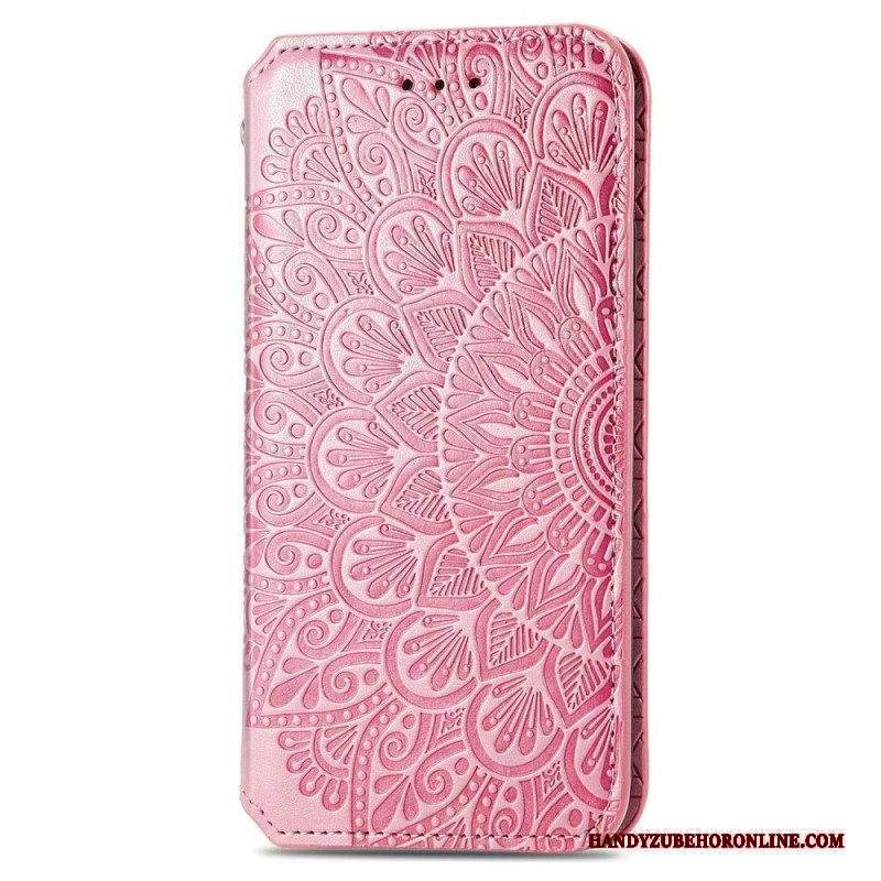 Folio Cover Xiaomi 12T / 12T Pro Custodia in pelle Foglie Tribali