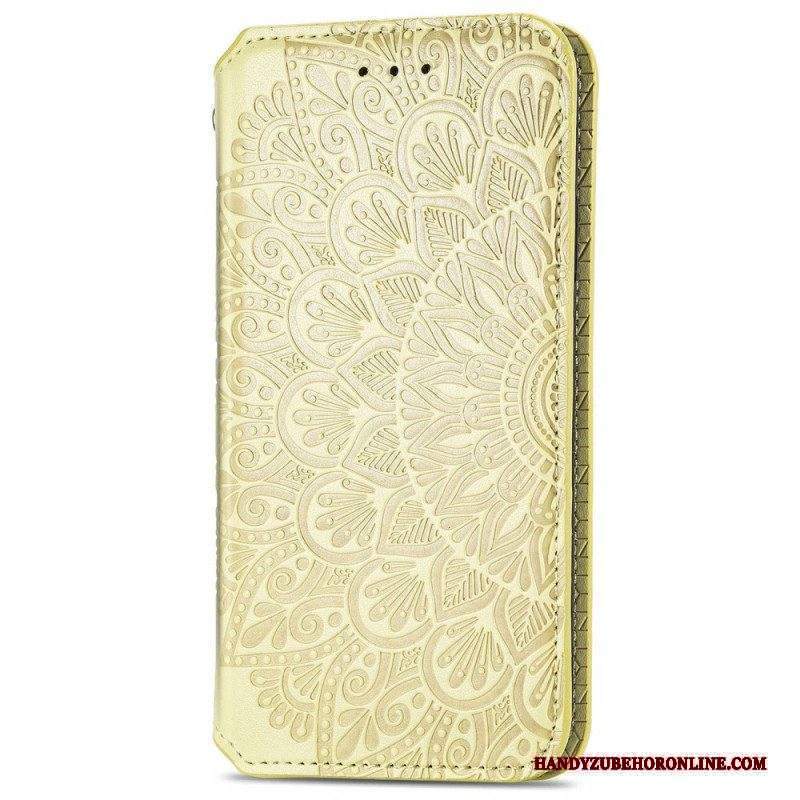 Folio Cover Xiaomi 12T / 12T Pro Custodia in pelle Foglie Tribali