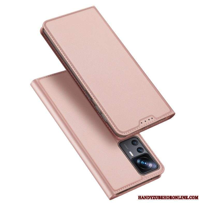 Folio Cover Xiaomi 12T / 12T Pro Custodia in pelle Serie Skin-pro Dux Ducis