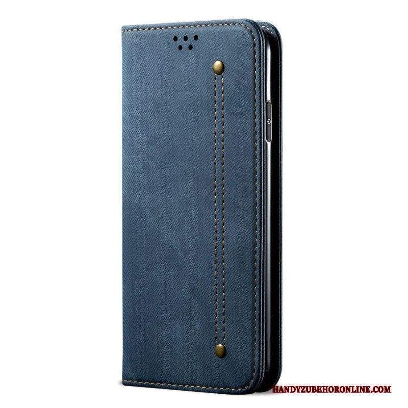 Folio Cover Xiaomi 12T / 12T Pro Custodia in pelle Tessuto