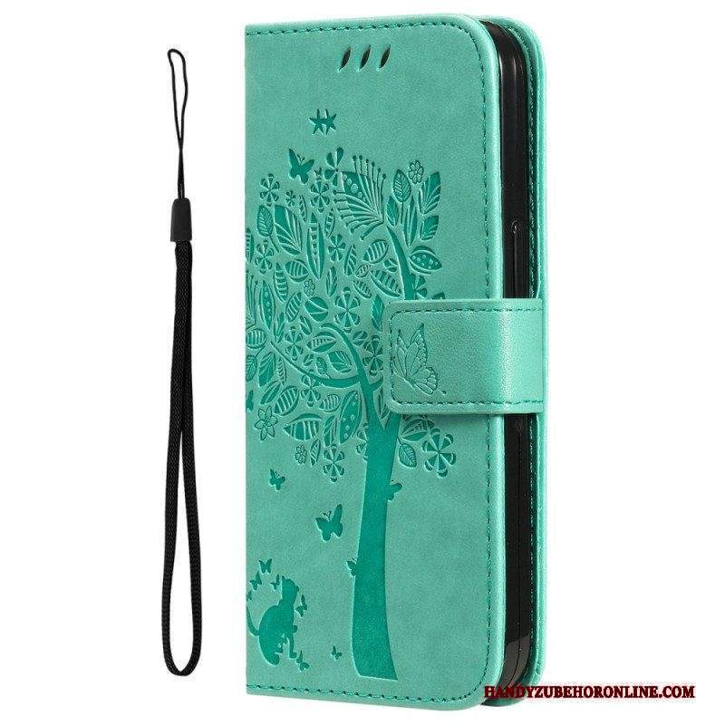 Folio Cover Xiaomi 12T / 12T Pro Gatto Sotto L'albero