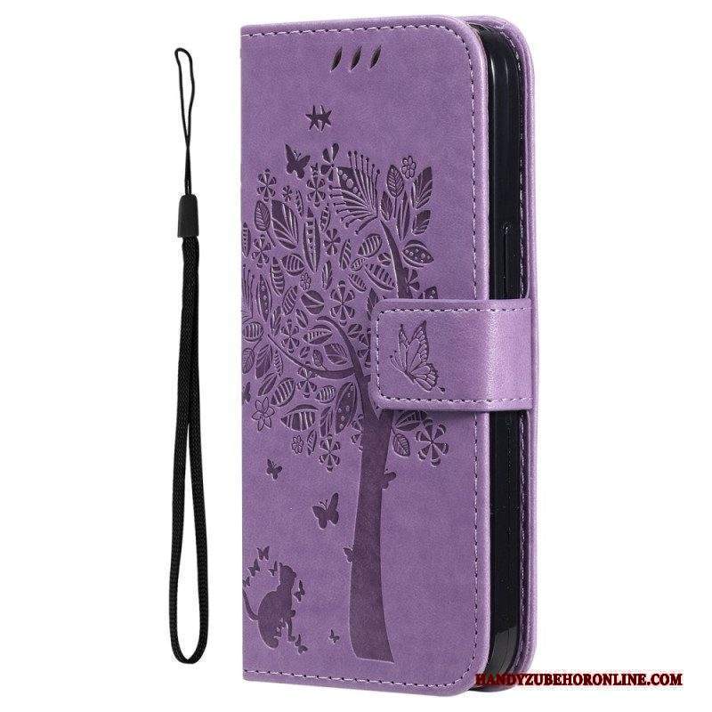 Folio Cover Xiaomi 12T / 12T Pro Gatto Sotto L'albero