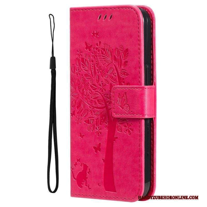 Folio Cover Xiaomi 12T / 12T Pro Gatto Sotto L'albero