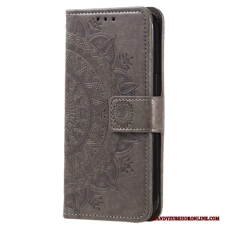 Folio Cover Xiaomi 12T / 12T Pro Mandala Sole Con Cordino