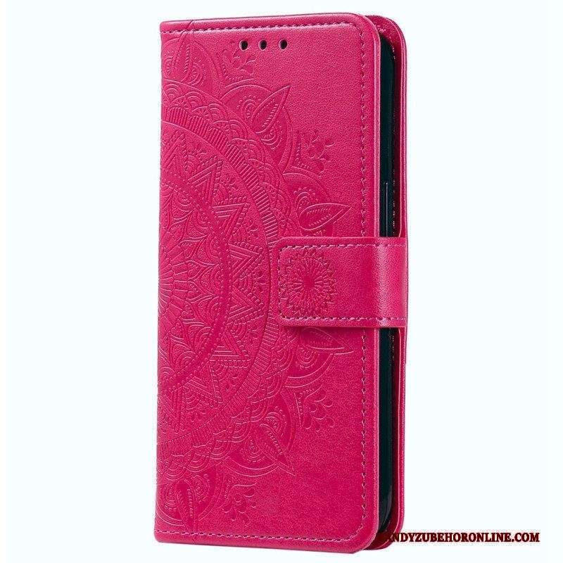 Folio Cover Xiaomi 12T / 12T Pro Mandala Sole Con Cordino