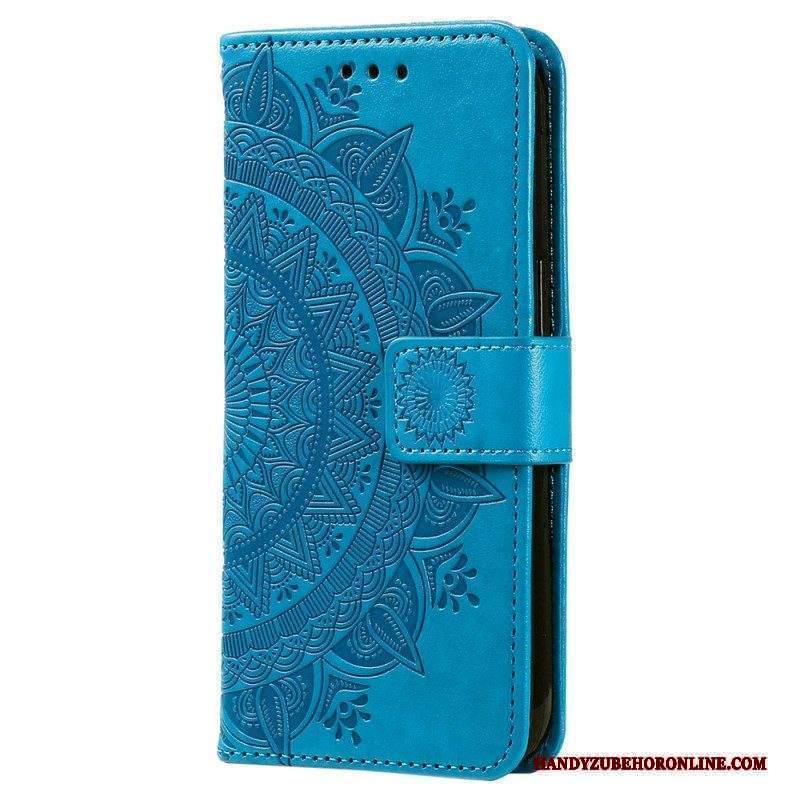 Folio Cover Xiaomi 12T / 12T Pro Mandala Sole Con Cordino