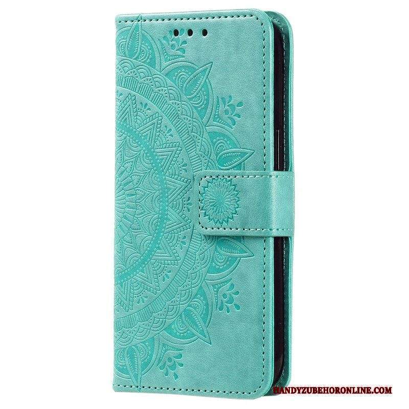 Folio Cover Xiaomi 12T / 12T Pro Mandala Sole Con Cordino