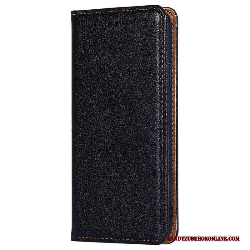 Folio Cover Xiaomi 13 Custodia in pelle Cuciture In Ecopelle