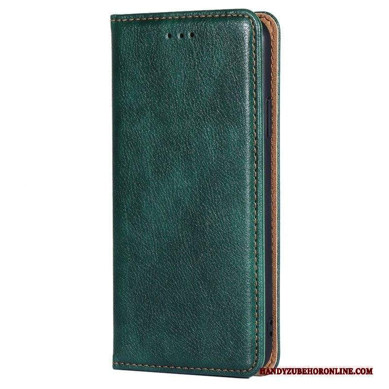 Folio Cover Xiaomi 13 Custodia in pelle Cuciture In Ecopelle