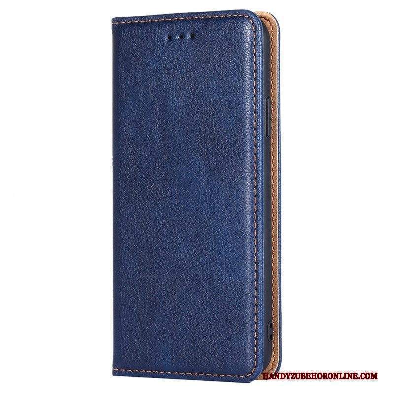 Folio Cover Xiaomi 13 Custodia in pelle Cuciture In Ecopelle