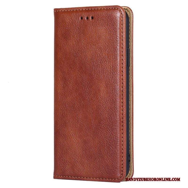 Folio Cover Xiaomi 13 Custodia in pelle Cuciture In Ecopelle