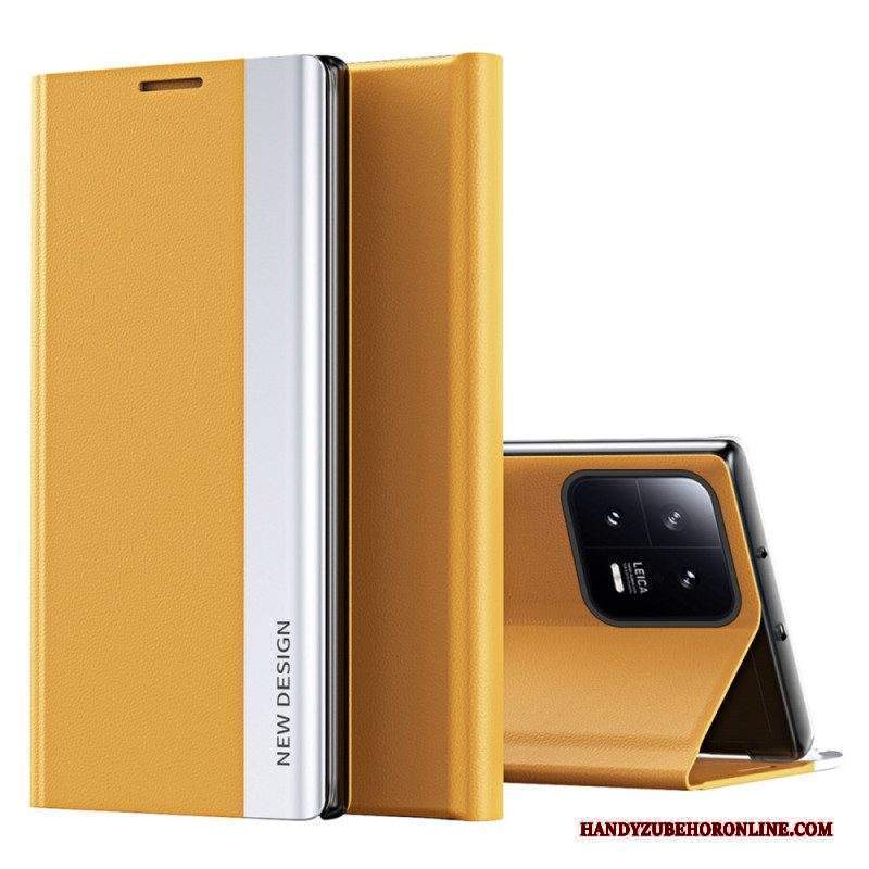 Folio Cover Xiaomi 13 Custodia in pelle Nuovo Design