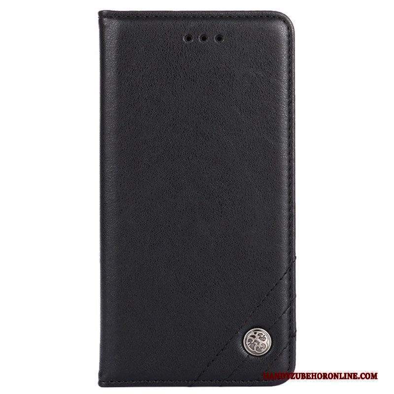 Folio Cover Xiaomi 13 Custodia in pelle Rivetti Decorativi