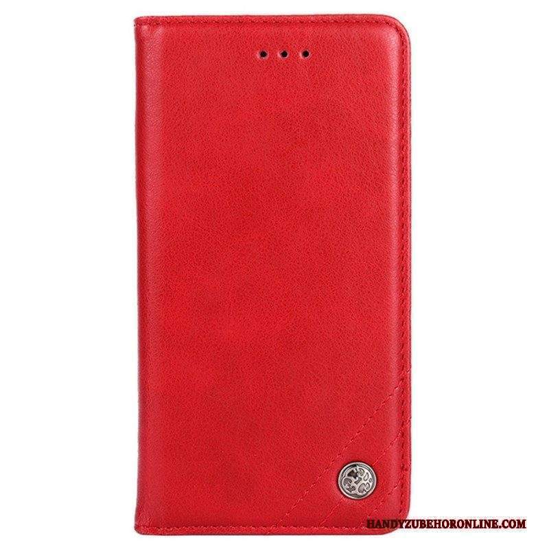 Folio Cover Xiaomi 13 Custodia in pelle Rivetti Decorativi