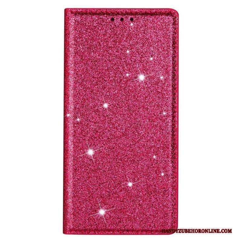 Folio Cover Xiaomi 13 Custodia in pelle Stile Paillettes