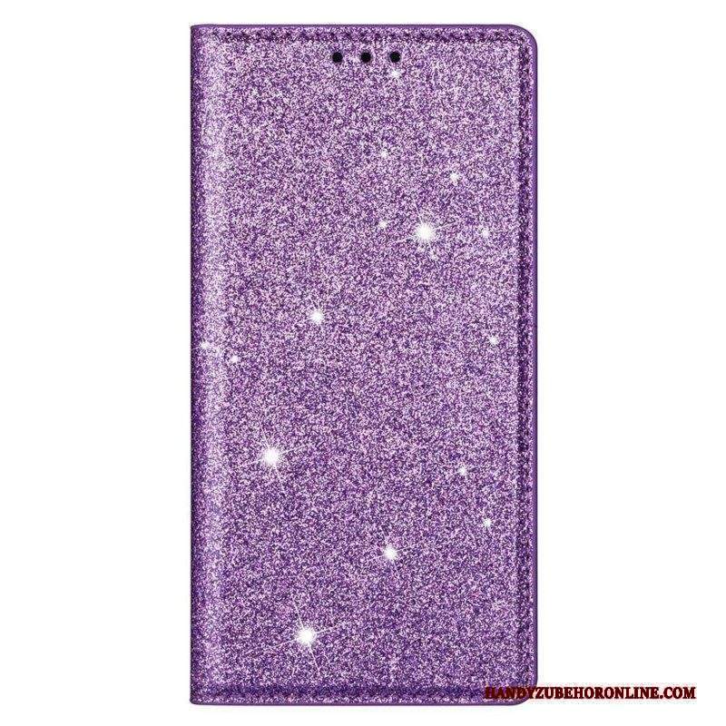 Folio Cover Xiaomi 13 Custodia in pelle Stile Paillettes