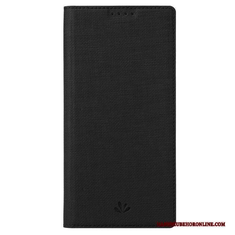 Folio Cover Xiaomi 13 Custodia in pelle Struttura Del Tessuto Vili