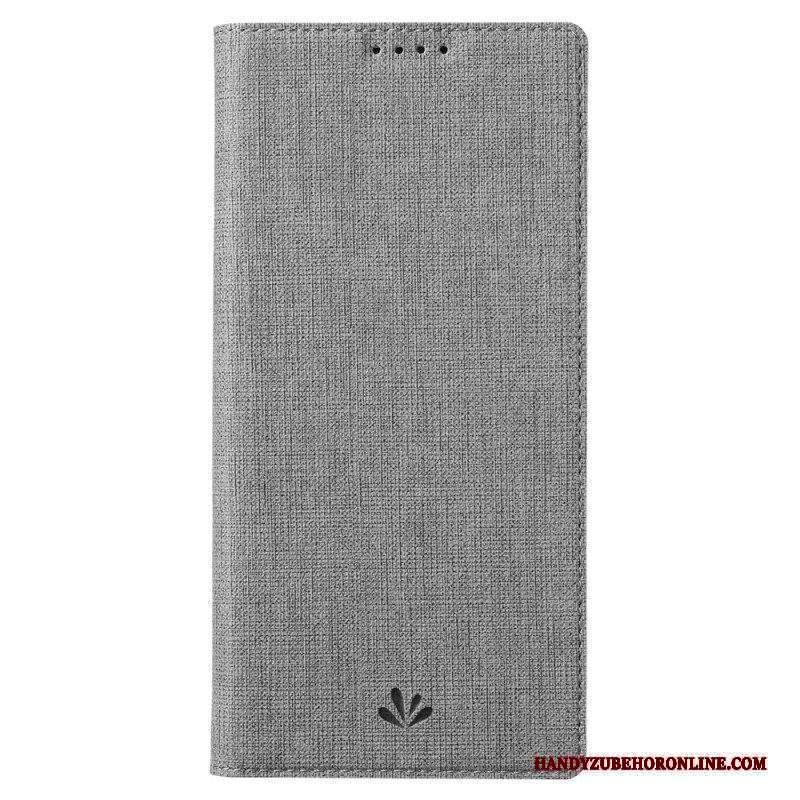 Folio Cover Xiaomi 13 Custodia in pelle Struttura Del Tessuto Vili