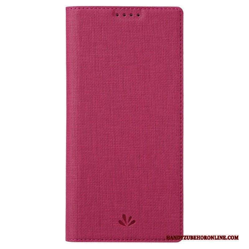 Folio Cover Xiaomi 13 Custodia in pelle Struttura Del Tessuto Vili