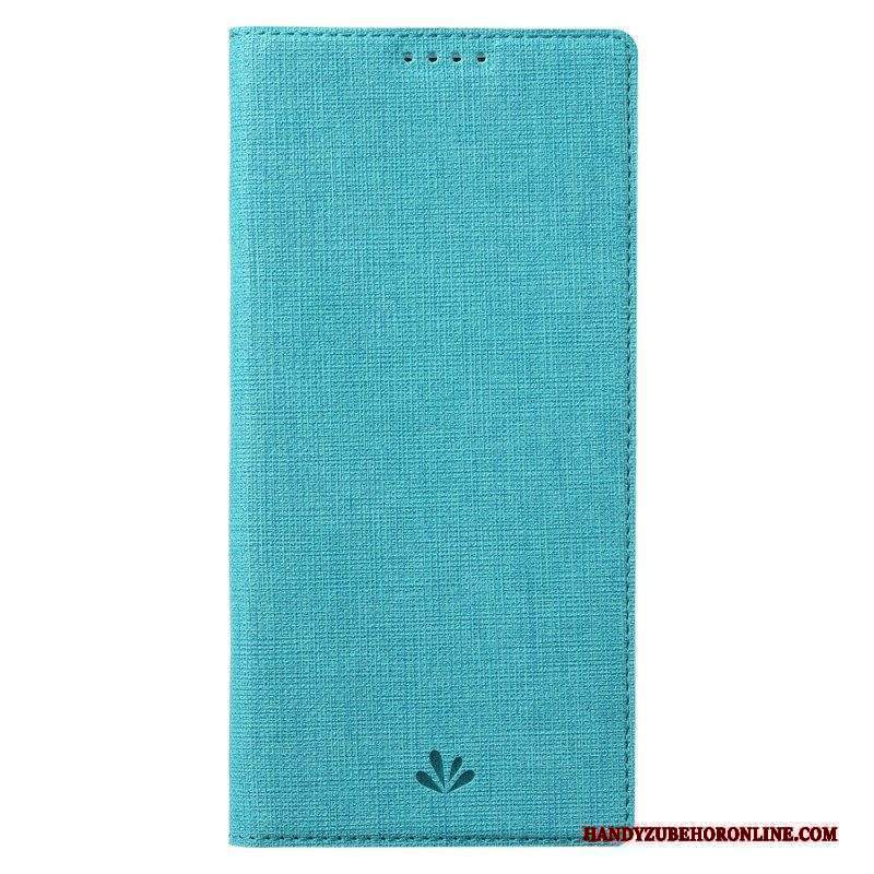 Folio Cover Xiaomi 13 Custodia in pelle Struttura Del Tessuto Vili