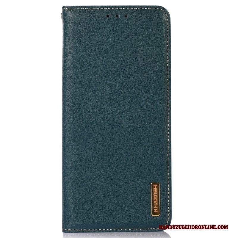 Folio Cover Xiaomi 13 Lite Custodia in pelle Rfid Vera Pelle Khazneh